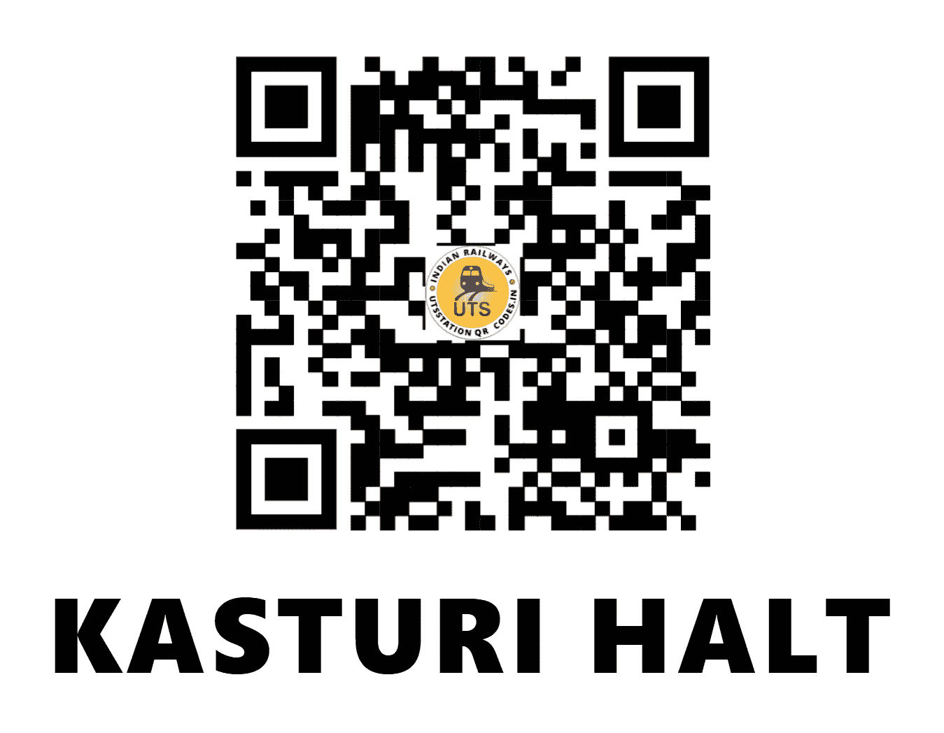 UTS QR Code for KASTURI HALT - KSR - NE (UTTAR PRADESH)
